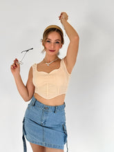 Rib Corset Crop Top